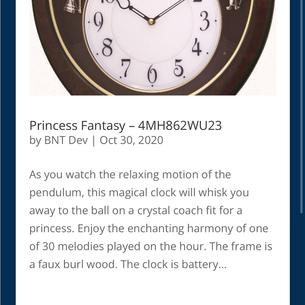 Princess Fantasy Rhythm Clock - Picture 8 of 9